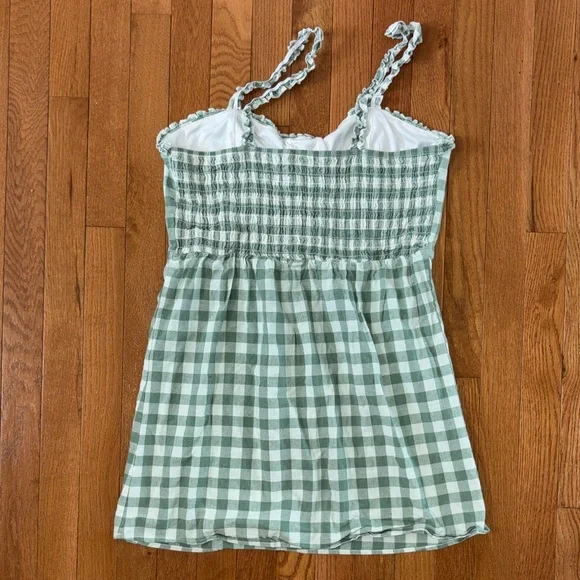 Hesperus Gingham Boho Mini Dress Size XL - Picture 5 of 9